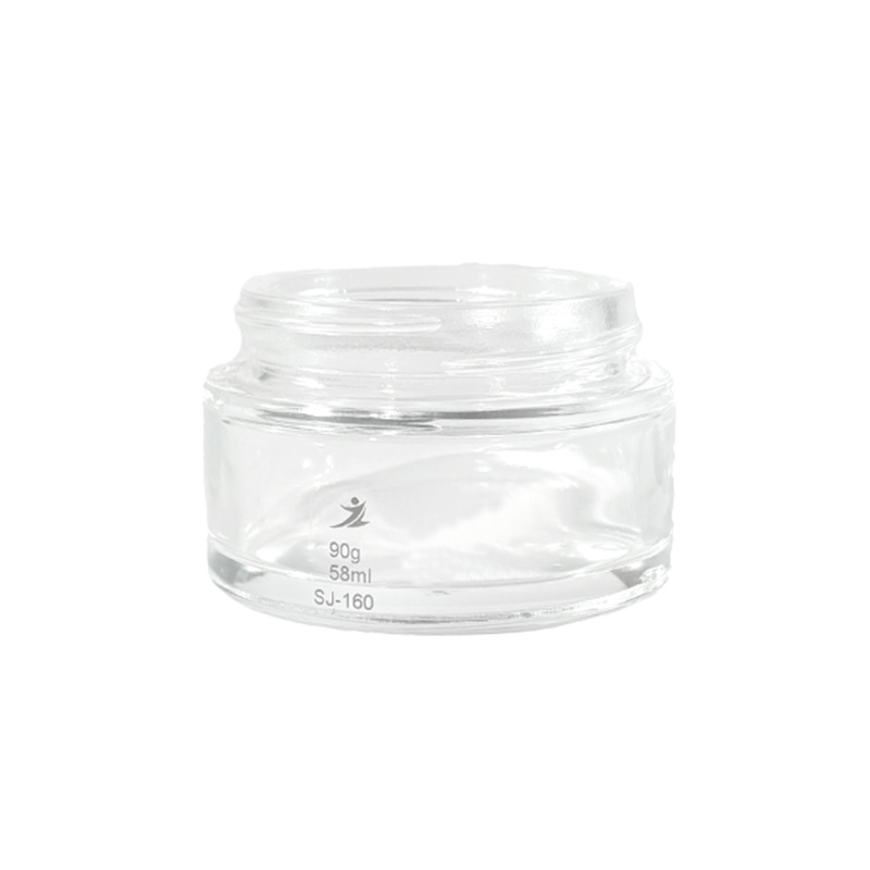 Vasetto di crema trasparente da 50 ml, bottiglia di imballaggio cosmetico premium