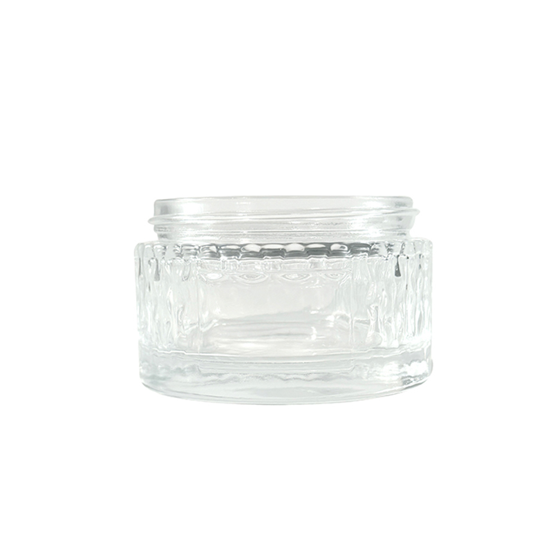 Vasetto di crema trasparente da 50 ml, bottiglia di imballaggio cosmetico premium