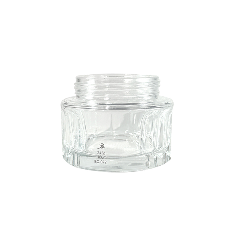 Vasetto di crema trasparente da 50 ml, bottiglia di imballaggio cosmetico premium