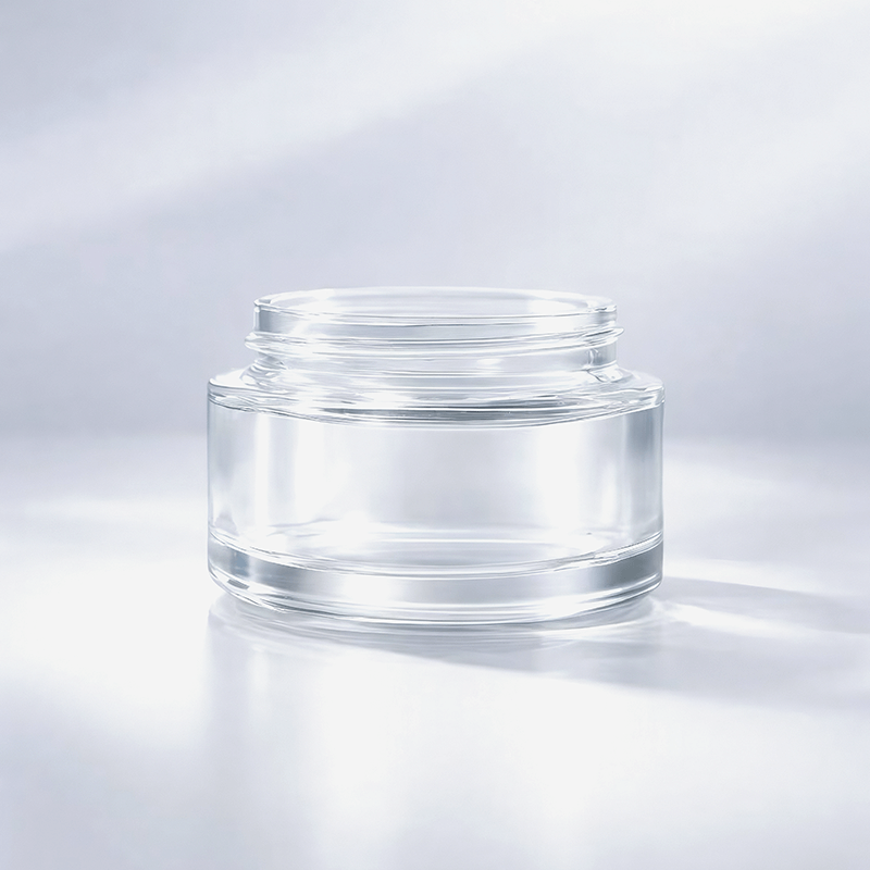 Vasetto di crema trasparente da 50 ml, bottiglia di imballaggio cosmetico premium